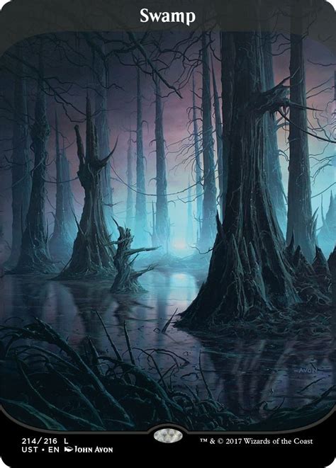 Swamp By John Avon From Unstable Mtg Altered Art Fantasy Landscape