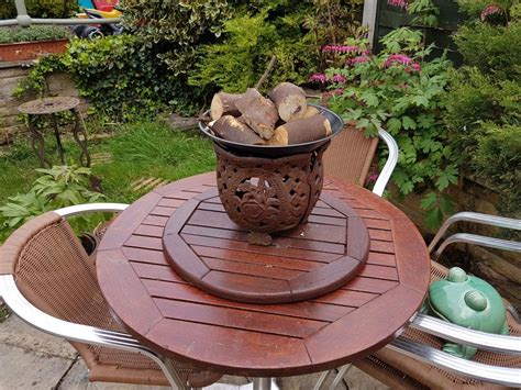 Compare prices & read reviews. I made a fire pit from an old used wok and a metal plant ...