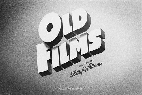 Old Movie Title Style Vol2 Psd Text Effect Hyperpix
