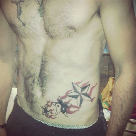 Tattoo Uploaded By Shiftytattooist • Stars With Flames • Tattoodo