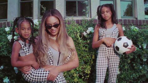 Beyonce Joined By Daughters Blue Ivy And Rumi In Epic Ivy Park Halls Of Ivy Commercial That