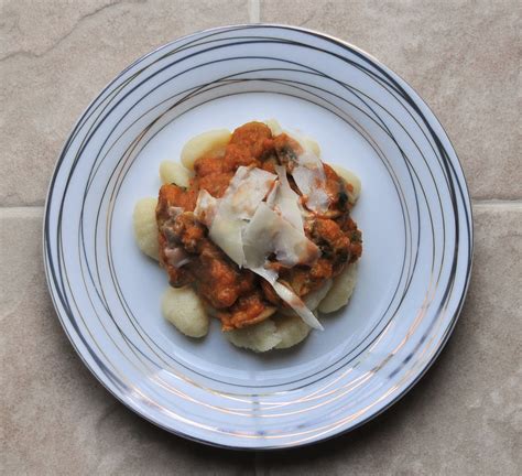 Gnocchi with Mushrooms and Pumpkin Sauce | Tangled Up In Food