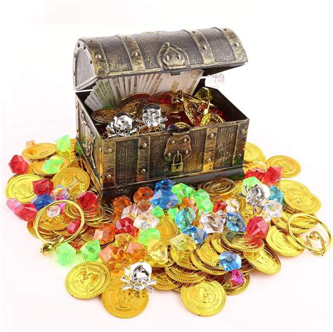 Lingway Toys Kids Pirate Treasure Chest Smaller Size