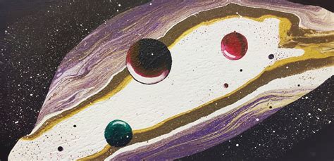 Andromeda Space Painting Fantasy Original Kunst Galaxie Etsy