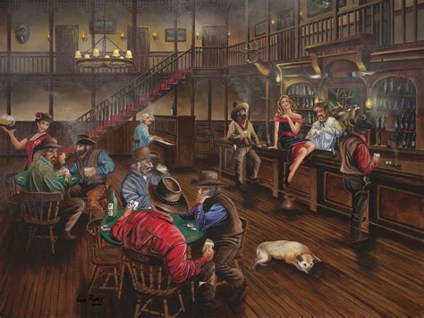 Old West Saloon Painting By Geno Peoples Fine Art America