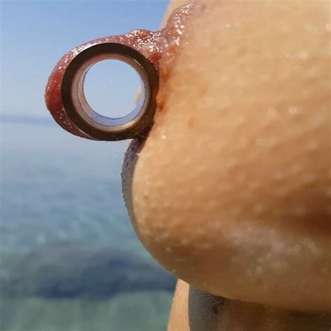 Nippleringlover Horny Milf Pissing On The Nude Beach Pierced Pussy Wide Open Huge Pierced