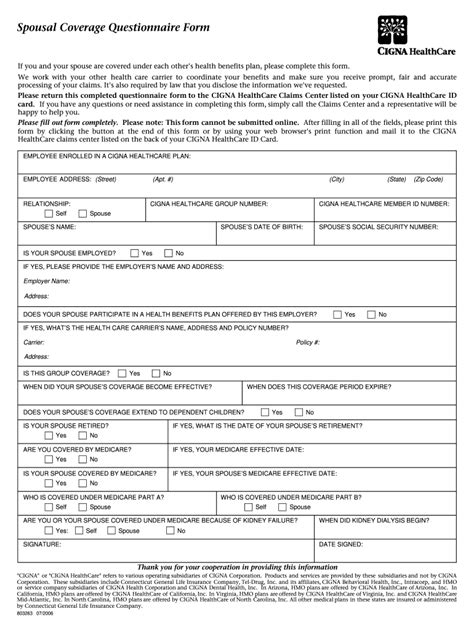 Cigna Coordination Of Benefits Form Fill Online Printable Fillable