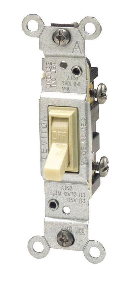 Leviton C21 01451 02i Quiet Toggle Switch Single Pole Residential 15