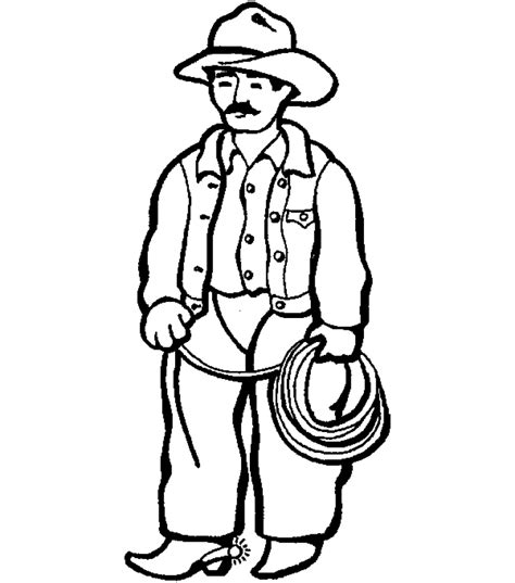 Coloring pages of cowboy boots and hats. Cowboy Coloring Pages - Coloring Kids