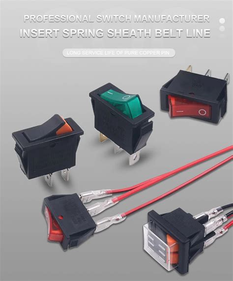 Momentary Rocker Switches 3 Position Kcd1 Round B3 3 Pin Buy