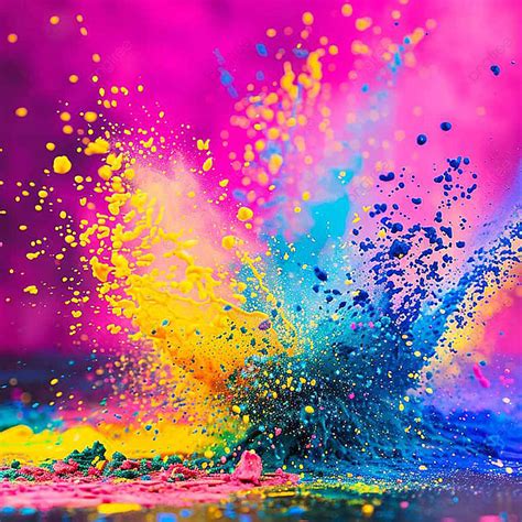 The Beautiful Holi Festival Of Colors Splash Background Holi