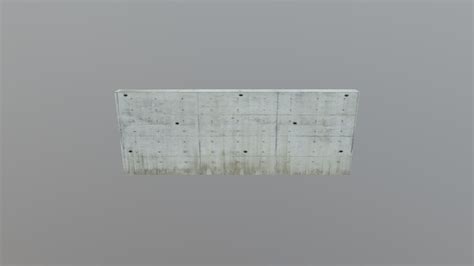 Concrete Wall Download Free 3d Model By Patrick Han 9817719 Sketchfab
