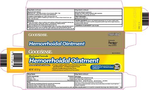 ndc package 0113 0188 16 good sense hemorrhoidal ointment rectal