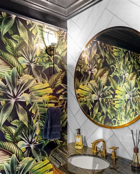 Tropical Forest Bathroom Wallpaper Wall Decor Design Forest