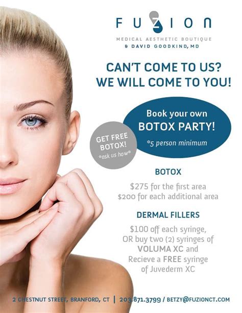 Host Your Own Botox Party At Fuzion Medical Aesthetic Boutique Botox Party Medical Aesthetic