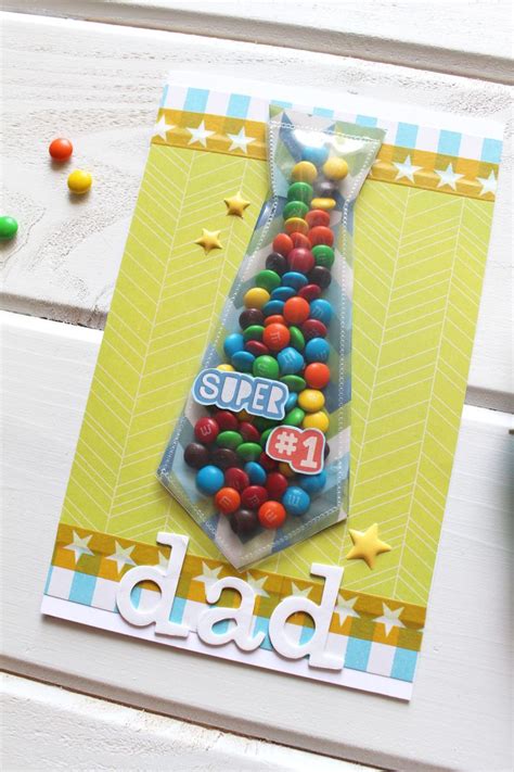 Father's Day Candy Tie Card by Kimberly Crawford for We R Memory