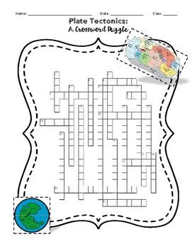 Tectonic plates are made of both continentai and oceanic crust. Plate Tectonics Crossword Puzzle Answers Wordmint ...