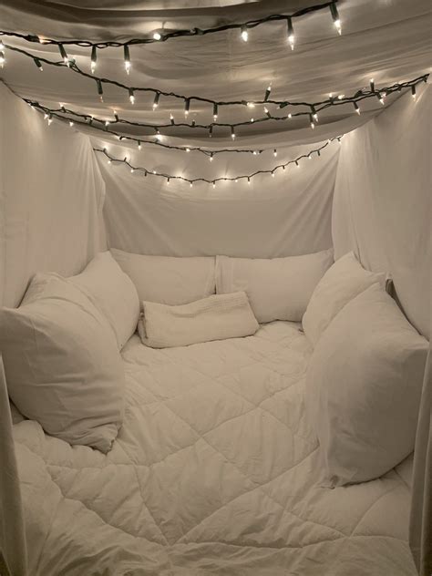 Have a look at the awesome headboard ideas below to make. Pillow Fort | Dream rooms, Sleepover room, Cozy decor