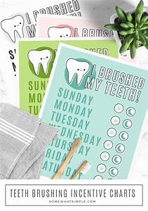 Tooth Brushing Chart For Kids Free Printable Somewhat Simple