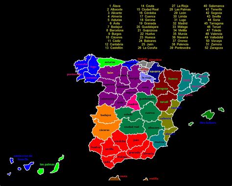 Mapa De Las Comunidades Aut Nomas Y Provincias De Espa A Mapas Pol Ticos Atlas Del Mundo
