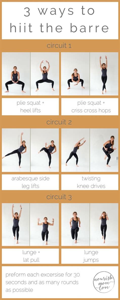 3 Barre Hiit Workouts Barre Workout Barre Moves Hiit Workout