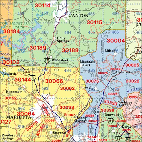 Atlanta Ga Zip Code Map Time Zones Map World
