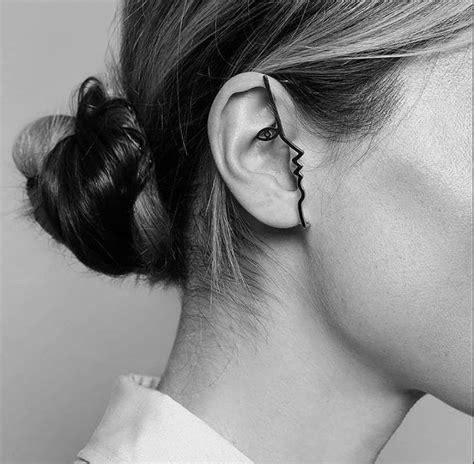 😍😍 Jewelry Face Earrings Ear Cuff Earrings