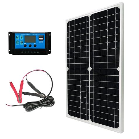 Buy 30w 12v Solar Panel Battery Charger Kit 30 Watt 12 Volt