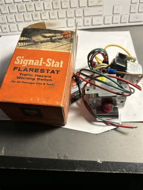 NOS FLARESTAT SIGNAL STAT 100 12V HAZARD FLASHER SWITCH Hot Rod GM