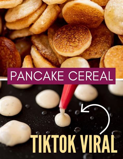 Tiktok Pancake Cereal Viral In Breakfast Sweets Indulgent Food