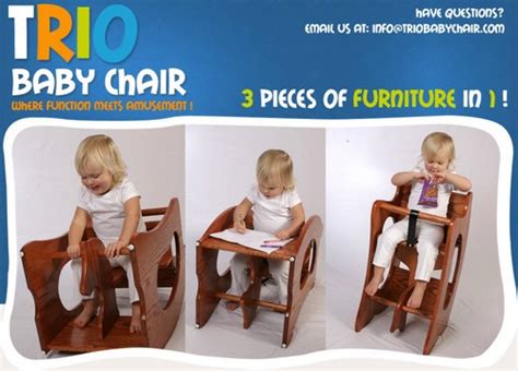 trio chair high chair rocking horse child desk