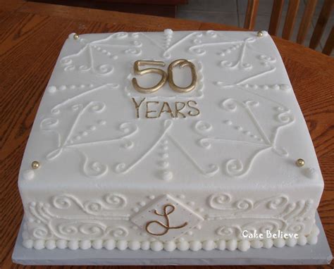 Cake Believe 50th Wedding Anniversary