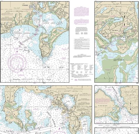 Nautical Charts Of South Coast Of Cape Cod And Buzzards Bay Etsy Uk