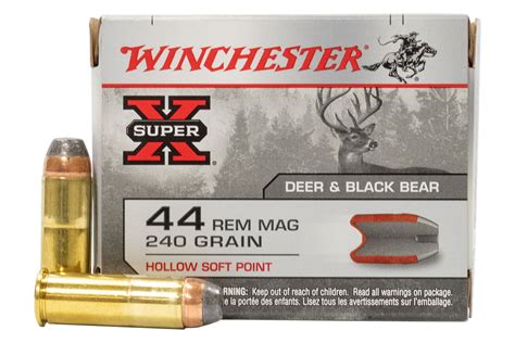 Winchester 44 Magnum Super X 240 Gr Hollow Soft Point 20box