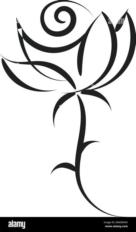 Tribal Flower Tattoo Stencils