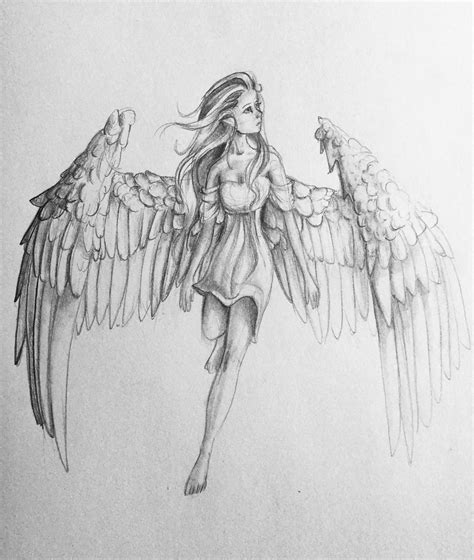 How To Draw An Angel Girl Angel Girl Step By Step