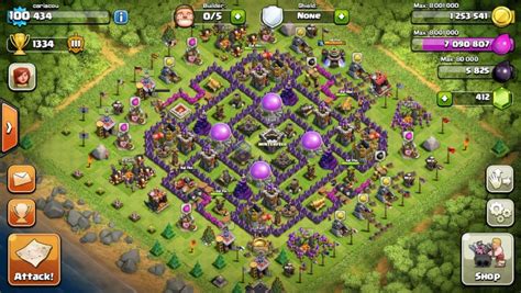 I manage to get 5,000 gems by just following this guide. Clash Of Clans Th9 Best Farming Base Layout Design 2018 ...