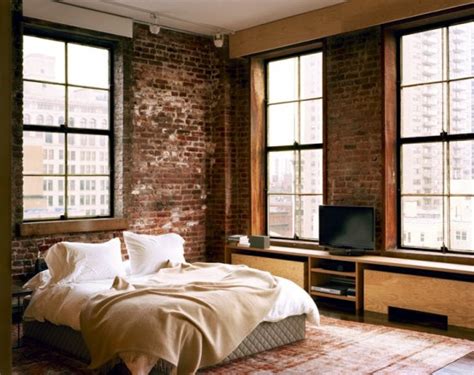 75 Impressive Bedrooms With Brick Walls Digsdigs