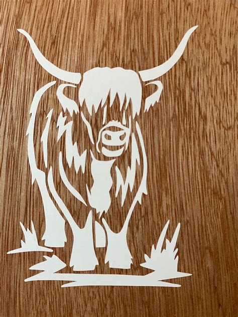 Highland Cow Bull SVG / Vector 005 clip art cut file | Etsy