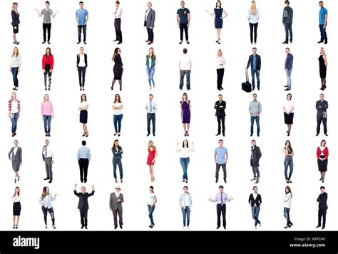 Collage of people with different poses Stock Photo: 168900377 - Alamy