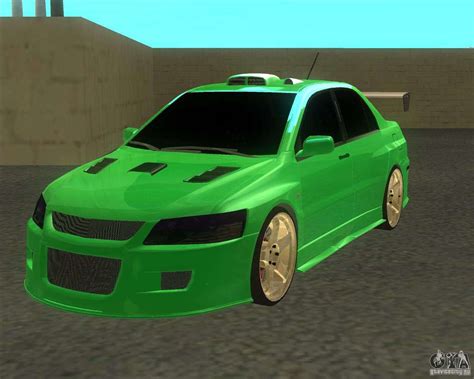 I found it at a dealership like an hour away from me all the other evo 9's they had were like 30k or higher i figured it would be serviced since the dealer is selling it. Mitsubishi Lancer Evo 9 Drift style for GTA San Andreas