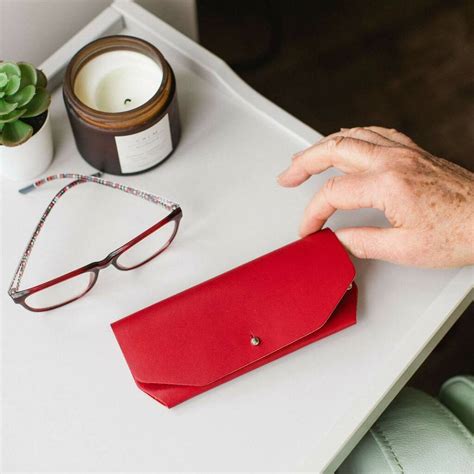 Personalised Handmade Leather Glasses Case By Holdall And Co