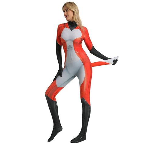 Ladybug Rena Rouge Fox Halloween Cosplay Costume Zentai Bodysuit In