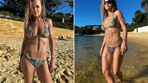 Rita Ora Looks Incredible As She Strips Down To A Skimpy Bikini To Soak Up The Sun In Australia