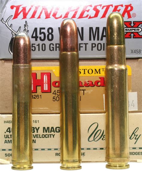 458 Winchester Magnum 458 Lott And A 460 Weatherby Magnum