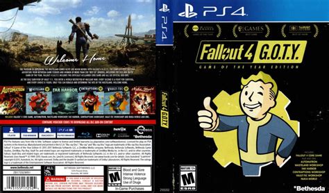 Fallout 4 Game Of The Year Edition Ps4 Cover Dvdcover