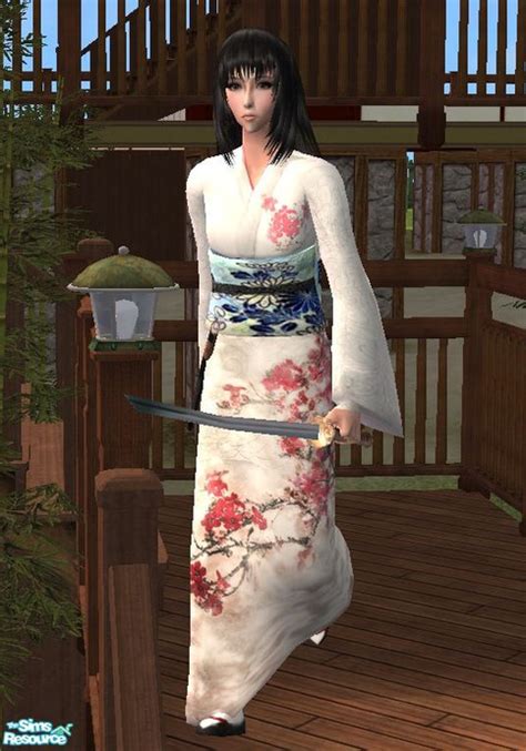 The Sims Resource Kimono Japan Mesh By Rose