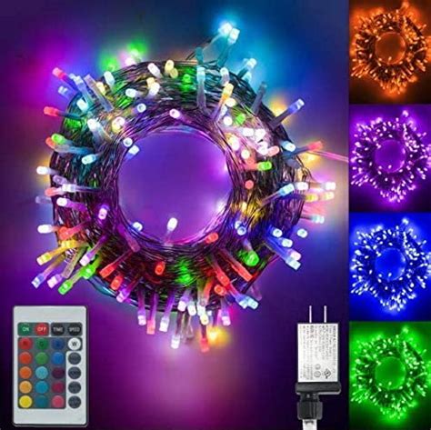 Color Changing Led Christmas Lights 200 Led 66ft Plug In Powered
