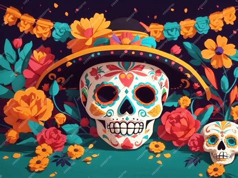 Premium AI Image | Day of the Dead remembering the departed