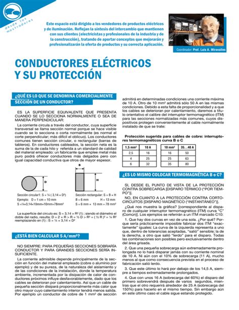 Conductores ElÉctricos Y Su ProtecciÓn